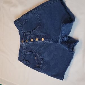 Vintage 90's Star Cody high rise Button Fly cutoff blue jean shorts